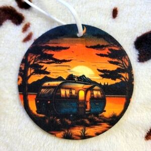 Sunset Camper Unscented Car Air Freshener Freshie